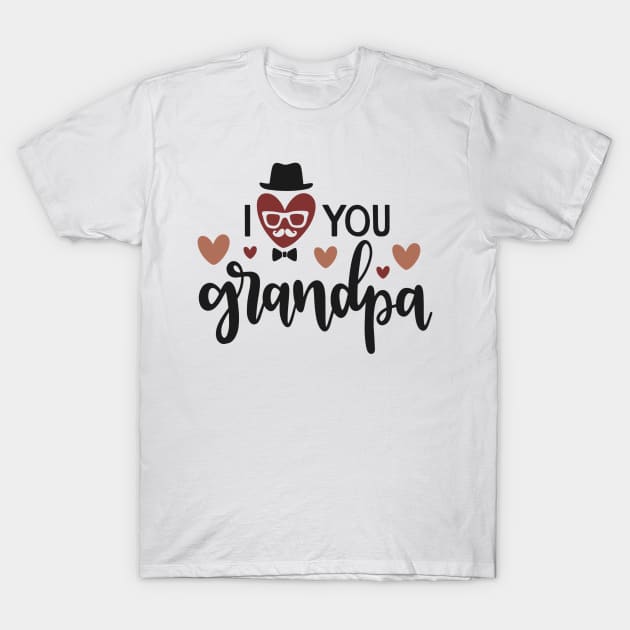 I Love You Grandpa T-Shirt by marktwain7